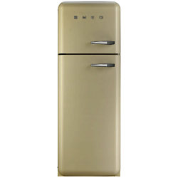 Smeg FAB30LF Fridge Freezer, A++ Energy Rating, Left-Hand Hinge, 60cm Wide Cream